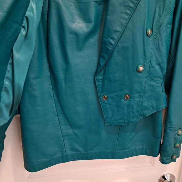 Women's Teal Jacket - Picture 3 of 8
